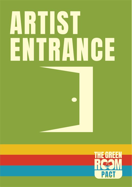 Artist entrance sign