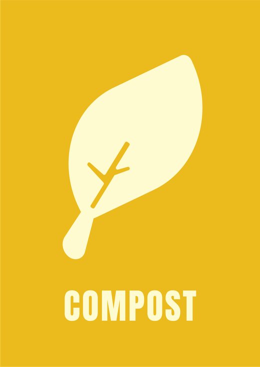 Compost bin label