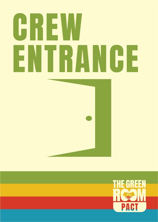 Crew entrance sign