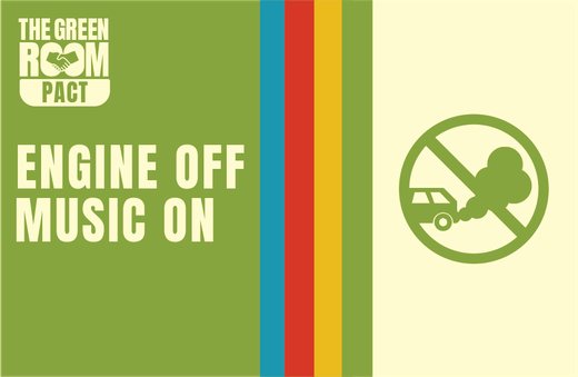 Engine off, music on sign