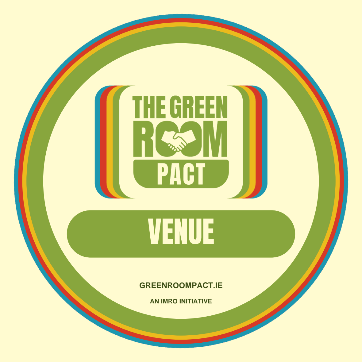 The Green Room Pact venue decal